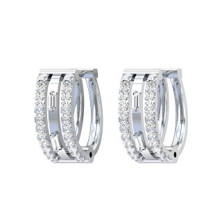 Amaira Round Diamond Bali Earrings