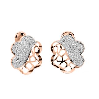 Designer Flower Diamond Earrings