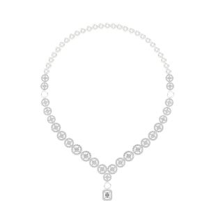 Zinnia Round Diamond Necklace