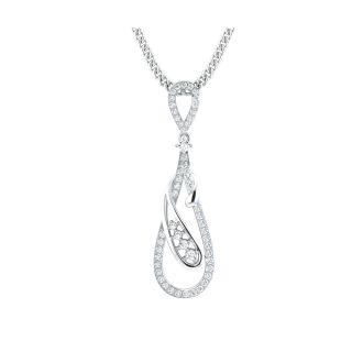 Adima Round Diamond Office Wear Pendant