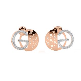 G Design Diamond Stud Earrings