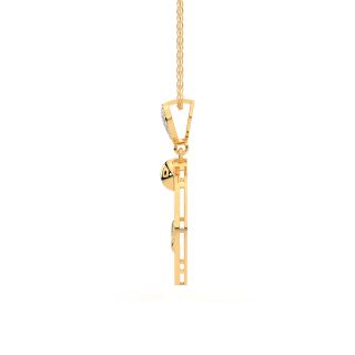 Stylish Orbit Diamond Pendant