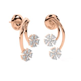 Avery Round Diamond Stud Earrings