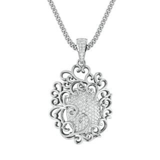 Giana Round Diamond Office Wear Pendant