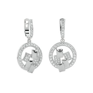 Simon Round Diamond Earrings