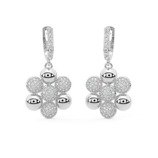 Dark Blossoms Diamond Earrings