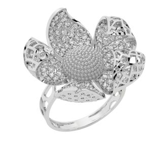 Star of Hearts Diamond Ring