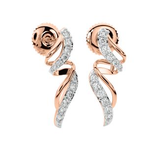 Aaron Round Diamond Stud Earrings