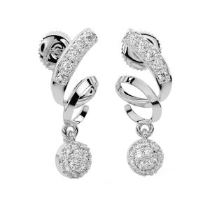 Jack Round Diamond Earrings