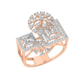 Aran Round Diamond Engagement Ring