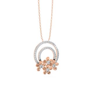 Blooming Flower Diamond Pendant