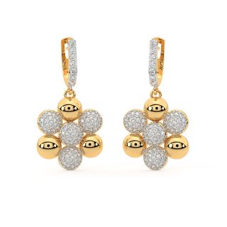 Dark Blossoms Diamond Earrings