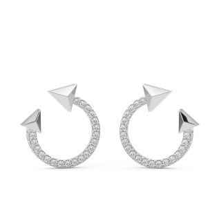 Elegant Arrow Diamond Earrings