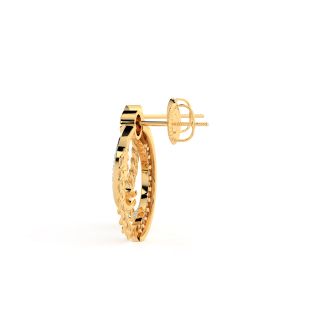 Boteh Beauty Gold Diamond Earrings