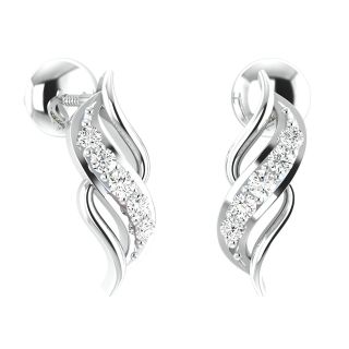 Veer Diamond Stud Earrings For Her