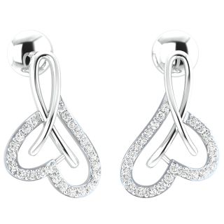 Klara Heart Diamond Stud Earrings For Her
