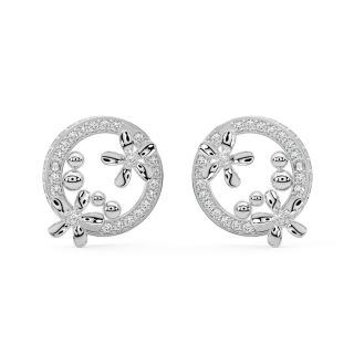 Floral Enigma Diamond Earrings