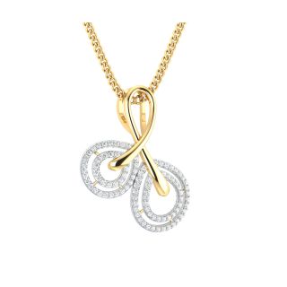 Lean Round Diamond Office Wear Pendant