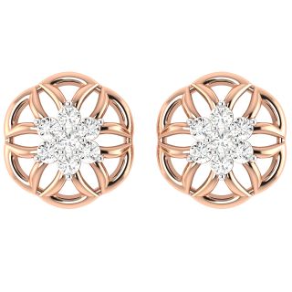 Aaliyah Round Diamond Stud Earring