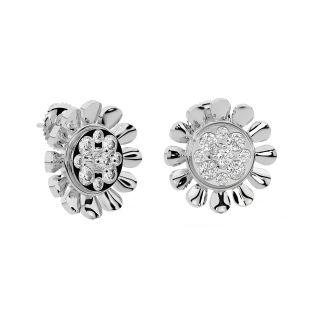 Shinning Flower Diamond Earrings
