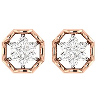 Savannah Round Dimond Stud Earring