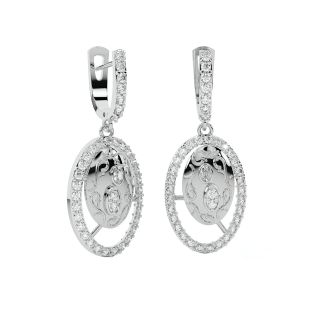 Stella Round Diamond Earrings