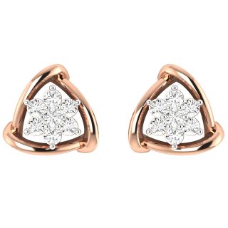 Serenity Round Diamond Stud Earring