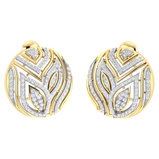 Jolie Round Diamond Stud Earrings