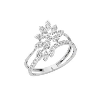 Blooming Floret Diamond Engagement Ring