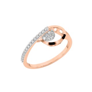 Tama Round Diamond Dainty Ring