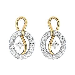 Ainsley Round Diamond Stud Earrings