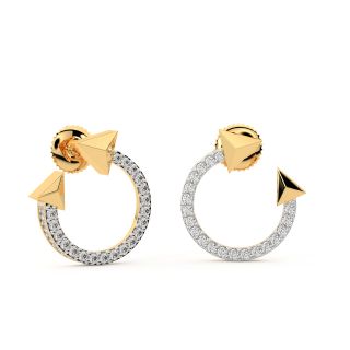 Elegant Arrow Diamond Earrings