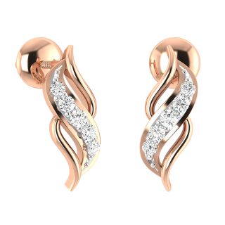 Veer Diamond Stud Earrings For Her