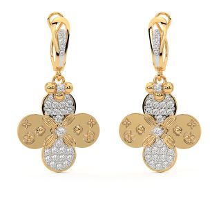 Floral Fyre Diamond Earrings