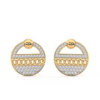 Stylish Orbit Diamond Earrings