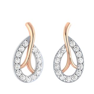 Mabel Round Diamond Stud Earrings