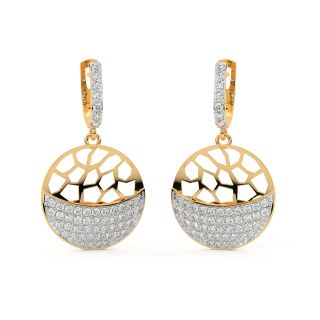 Sphere Design Diamond Earrings