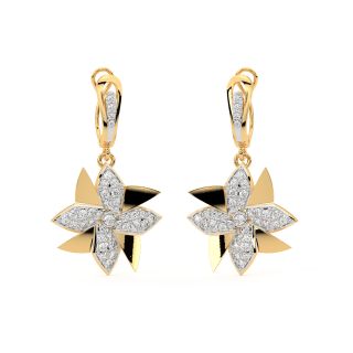 Wind Mill Diamond Earrings