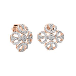 Kath Round Diamond Stud Earrings