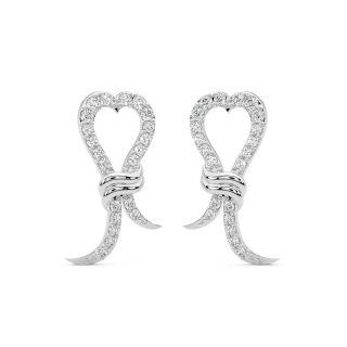 Thread Knot Diamond Earrings