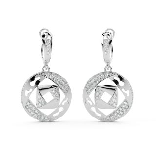 The Geometric Design Diamond Earrings