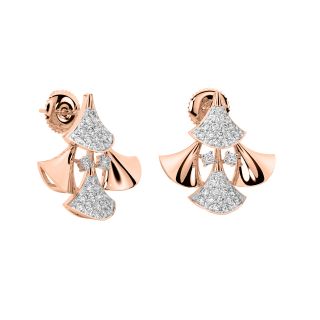 Nixi Round Diamond Stud Earrings