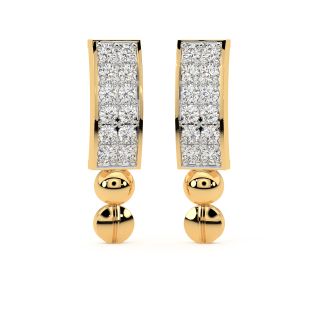 Vision in White Diamond Drop Earrings