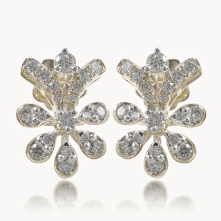 Vine Bloom Diamond Dangler