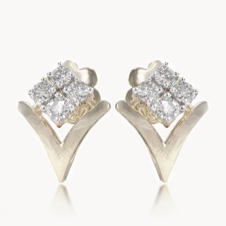 Ganeessa  Designer Diamond Stud Earrings