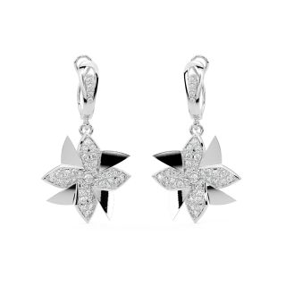 Wind Mill Diamond Earrings