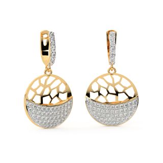 Sphere Design Diamond Earrings