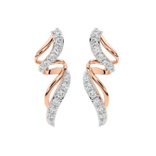 Aaron Round Diamond Stud Earrings