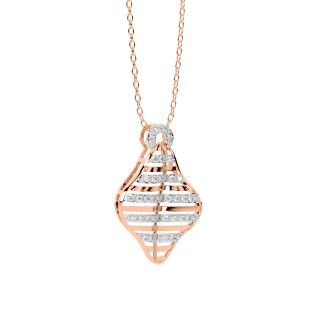 Aileen Round Diamond Office Wear Pendant