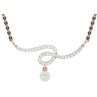 Salena Round Diamond Wedding Mangalsutra